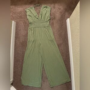 NWT Olive Green Jumpsuit with pockets
